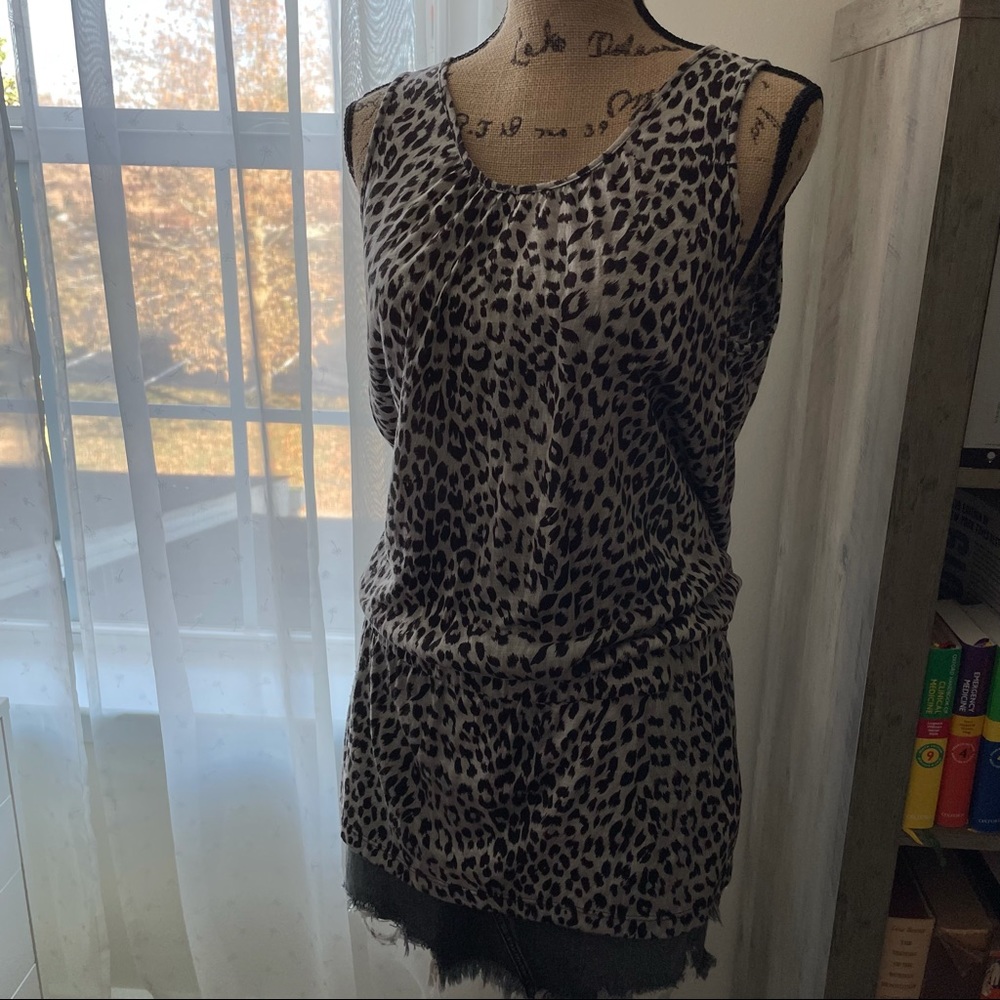 Vintage Animal print contemporary tunic